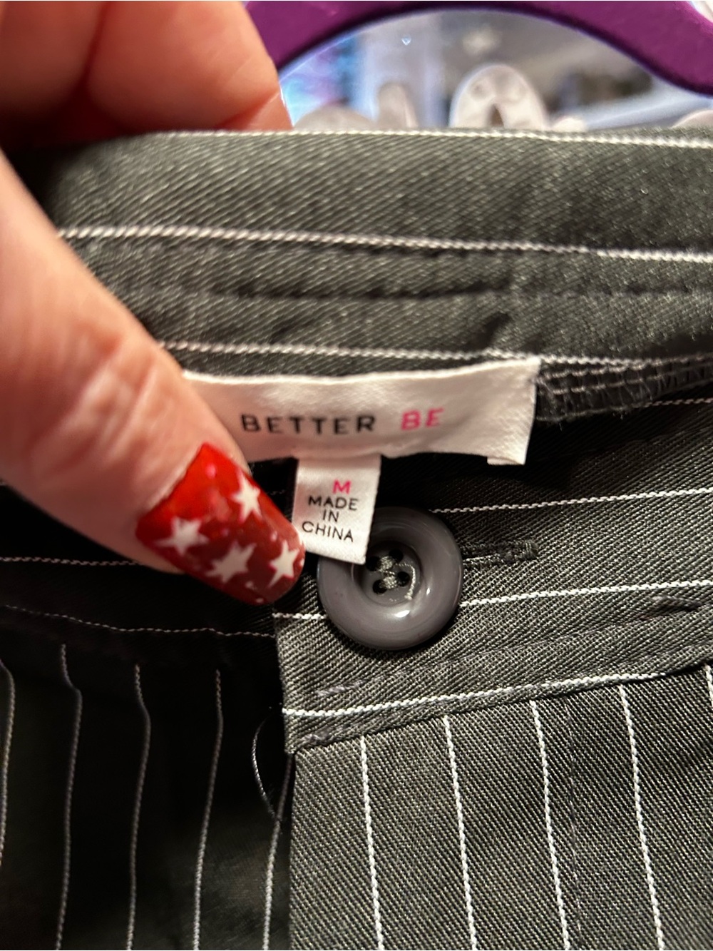 Better Be Black Pinstripe Women's Pants